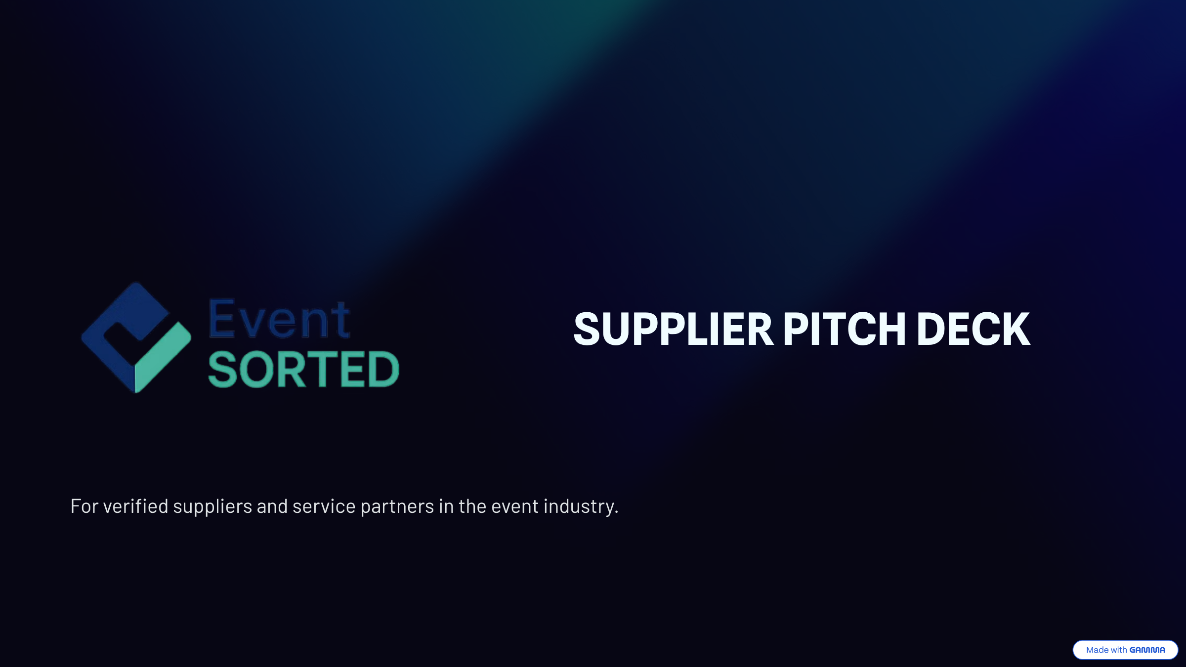 EventSorted AI-Powered Event Rental Revolution